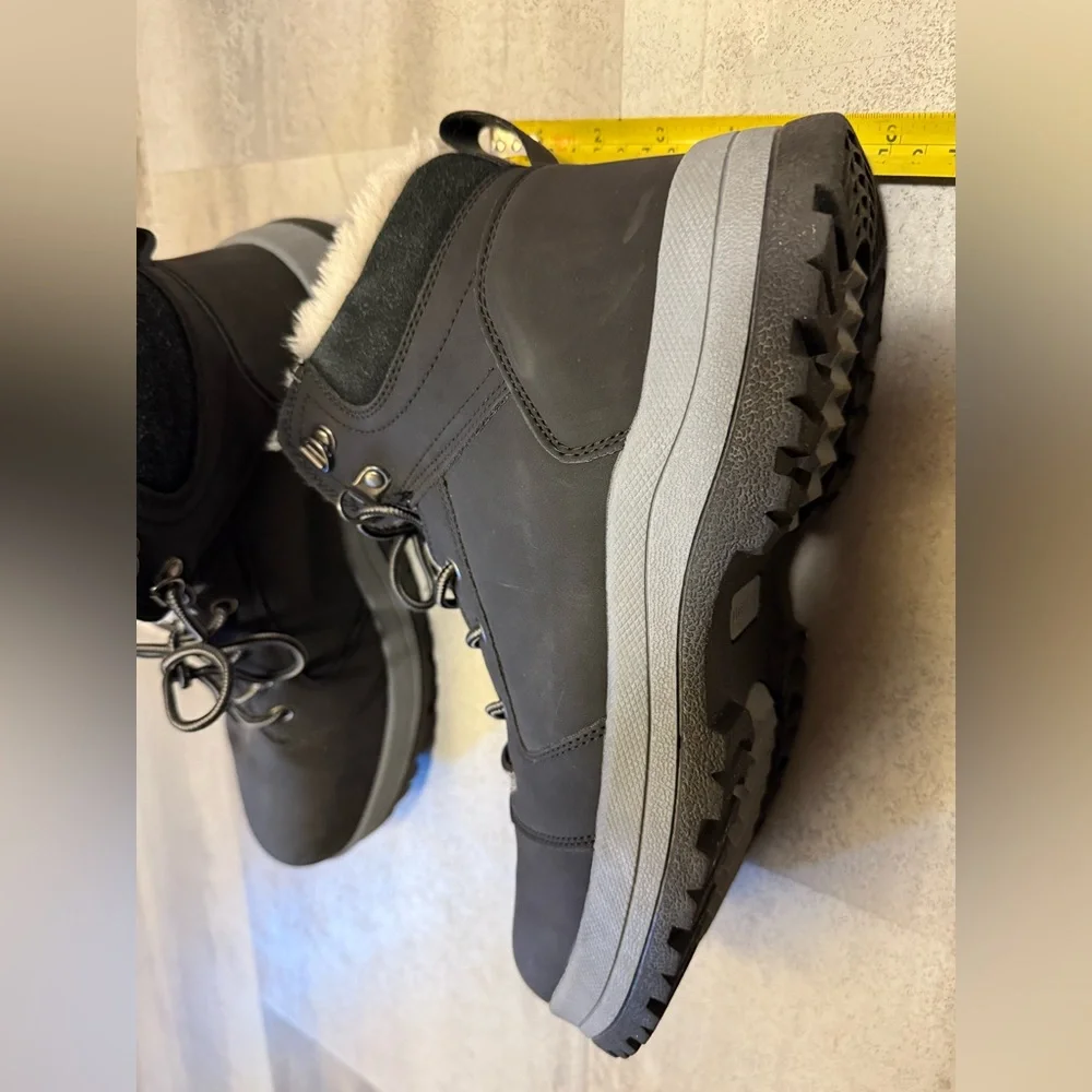 Men’s Cozy Black and Brown faux leather Boots